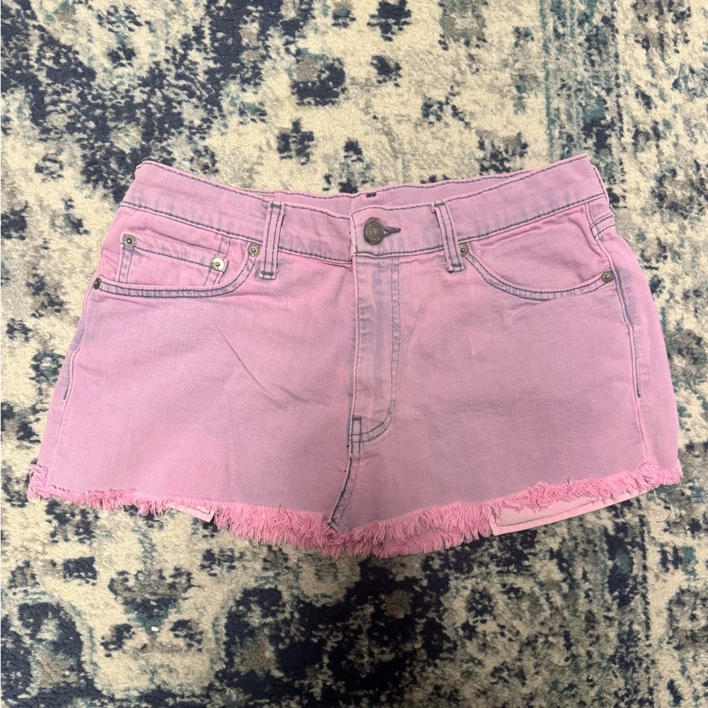 Levi’s Pink Denim Mini Skirt